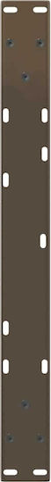 vidaXL Metallic Furniture Leg 2 Pieces Suitable for Table / Coffee Table / Office 50x30cm Brown