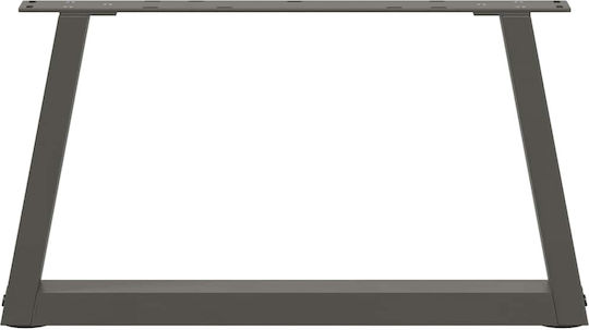 vidaXL Metallisches Möbelbein 2 Stück Für Tisch / Beistelltisch / Büro 60x30cm Anthrazit