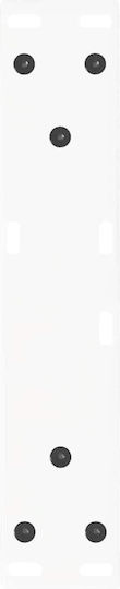 vidaXL Metallisches Möbelbein 2Stücke Für Tisch / Beistelltisch / Büro 30x30cm Weiß