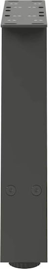 vidaXL Metallisches Möbelbein 2Stücke Für Tisch / Beistelltisch 40x30cm Anthrazit