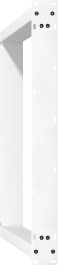 vidaXL Metallic Furniture Leg 2 Pieces Suitable for Table / Coffee Table / Office 80x72cm White