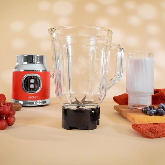 Cecotec RetroTwist Blender With Glass Jug 1 Lt 800W Red
