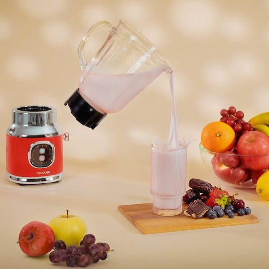 Cecotec RetroTwist Blender With Glass Jug 1 Lt 800W Red