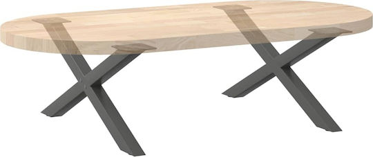 vidaXL Metallische Möbelbeine 2 Stück Für Tisch / Beistelltisch / Büro 70x30x30cm Anthrazit