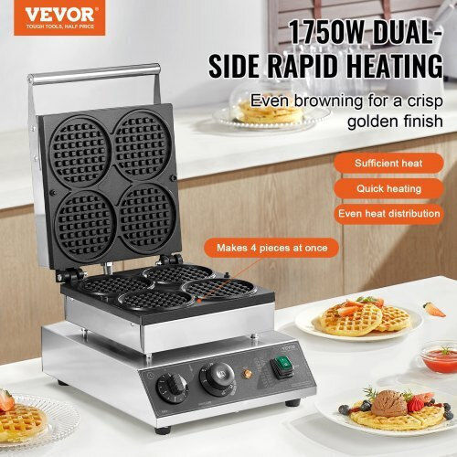 Vevor Commercial Round Waffle Maker SYBLSHFBJDPF0EHRRV2