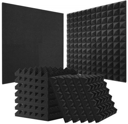 Vevor Panou De Material De Tratament Audio (36 Bucăți) În Design Piramidă 30cm x 30cm x 50mm