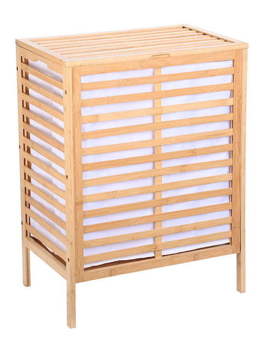 Estia Essentials Coș De Rufe Din Bambus 60lt Cu Capac 53x35x71cm Maro