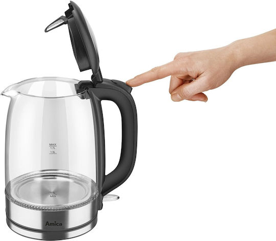 Amica Βραστήρας 1.7lt 2200W Ασημί
