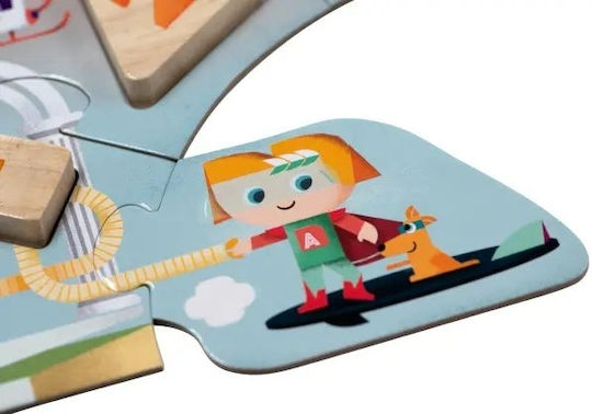 Ξύλινο Παιδικό Puzzle Domino, Φάρμα για 3+ Ετών 25pcs Oddy At Sea