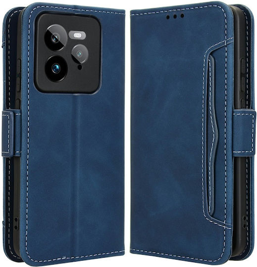 Book Δερματίνης / Πλαστικό / Σιλικόνης Navy Μπλε (Realme GT 7 Pro)