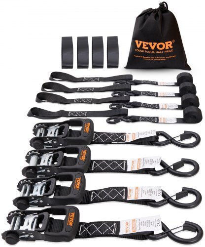 Vevor Σετ 4 Ιμάντες Δεσίματος Καστάνια Αντοχή 5208 Lb 1.6" X 8' Μεταφορές & Ασφάλιση Φορτίου Xgjldxgs16x84kegnv0