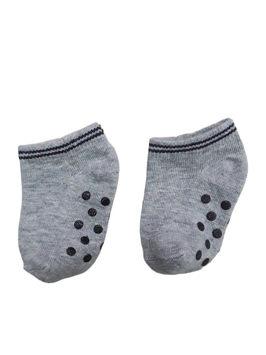 Dreams by Joyce Kids' Socks Non-Slip Steps Steps Gray