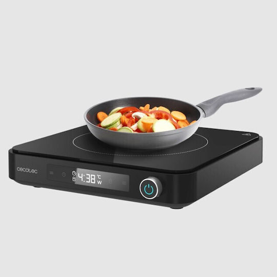 Cecotec Full Magma Grill Επιτραπέζια Εστία Επαγωγική Μονή Μαύρη