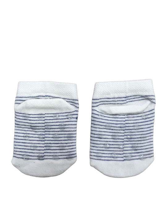 Dreams by Joyce Kids Socks Non-Slip Bear Grey Bear White Blue