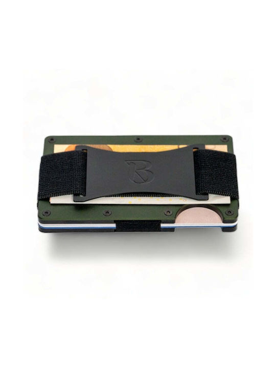 Men's Card Wallet with RFID Khaki