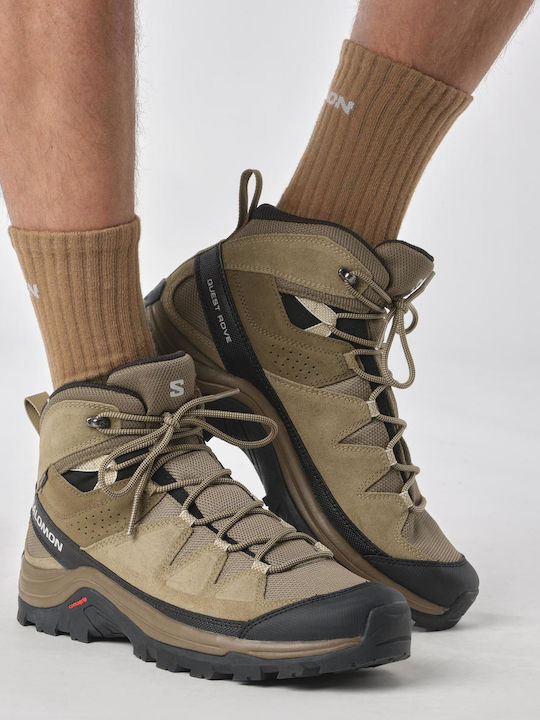 Salomon Quest Rove Gtx Men's Hiking Boots Waterproof with Gore-Tex Membrane Brown