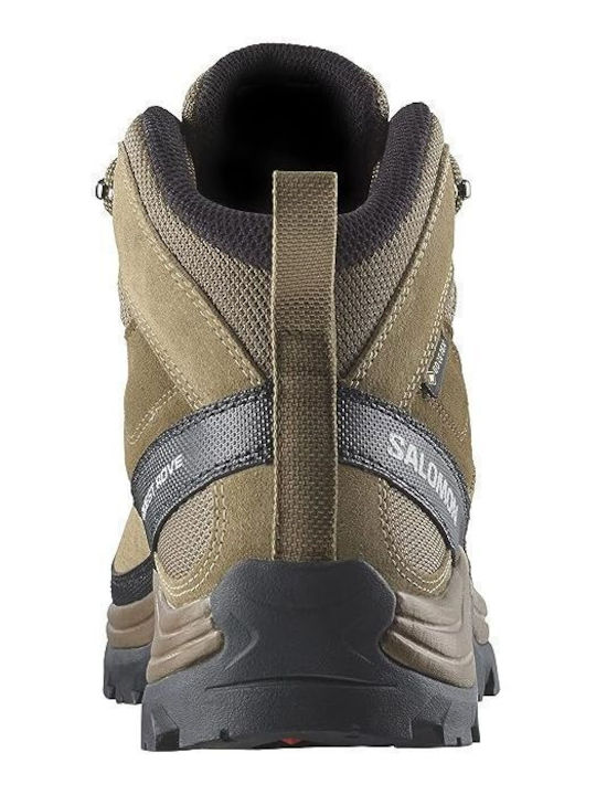Salomon Quest Rove Gtx Men's Hiking Boots Waterproof with Gore-Tex Membrane Brown