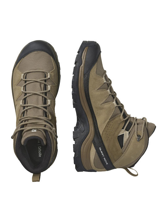 Salomon Quest Rove Gtx Men's Hiking Boots Waterproof with Gore-Tex Membrane Brown