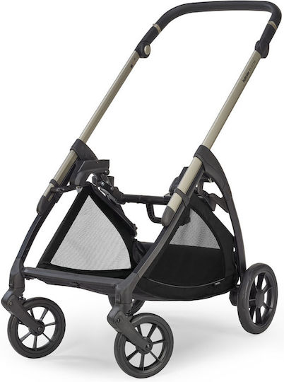 Inglesina Electa Quattro Darwin 2025 Verstellbar 3 in 1 Baby Kinderwagen Geeignet für Neugeborene Irdio Black / Upper Black 8.7kg