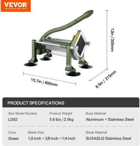 Vevor Stainless Steel Potato Cutter