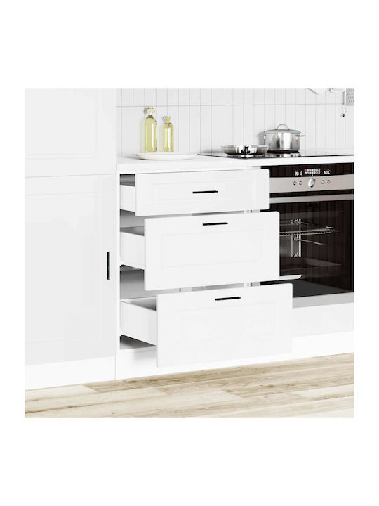 Porto Kitchen Floor Drawer Unit White 60x46x81.5pcs