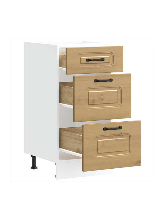 Kalmar Kitchen Floor Drawer Unit Artisan Oak 40x46x81.5cm