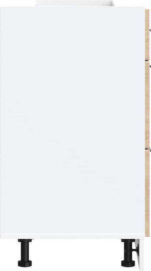 Porto Comodă de Bucătărie de Podea Oak Sonoma 60x46x81.5buc
