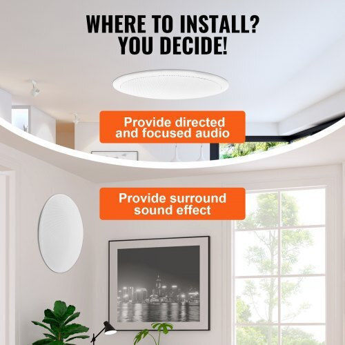 Vevor Ηχείο Οροφής 100W (Τεμάχιο) Λευκό DPXDYSQ8YCSZTSBN5V9