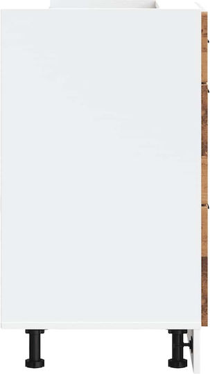 Porto Comodă de Bucătărie de Podea Coffee 60x46x81.5buc