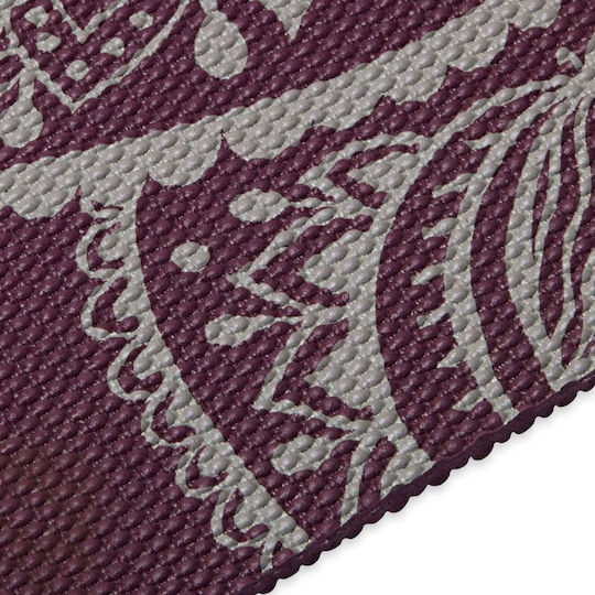 Gaiam Midnight Plum Sundial Στρώμα Γυμναστικής Yoga Κόκκινο (173x61cm)