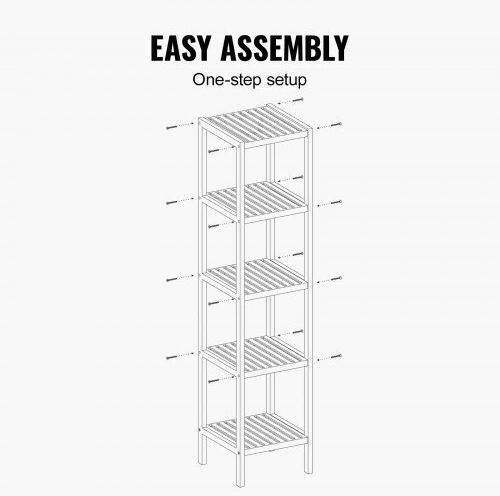 Corner Beige Bookcase 33x33x147cm