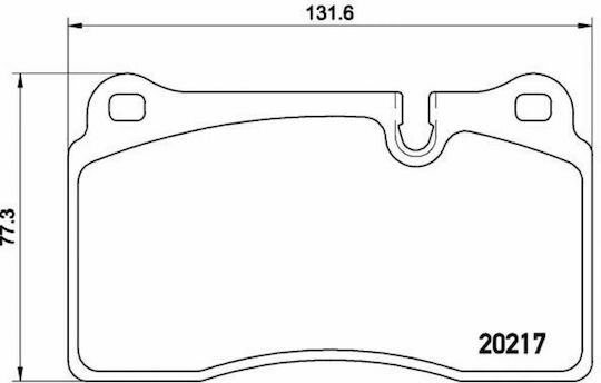 Brembo Brake Pad Rear for Land Rover Range Rover / Range Rover Sport