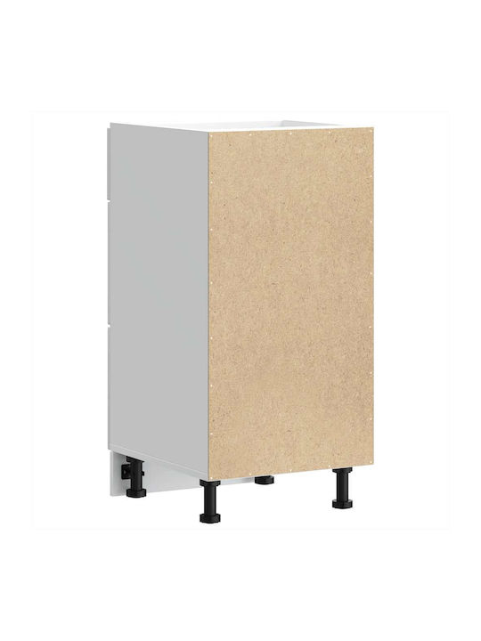 Kalmar Kitchen Floor Drawer Unit White 40x46x81.5pcs