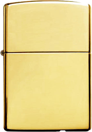 Zippo Αντιανεμικός Αναπτήρας Φλόγας σε Χρυσό χρώμα