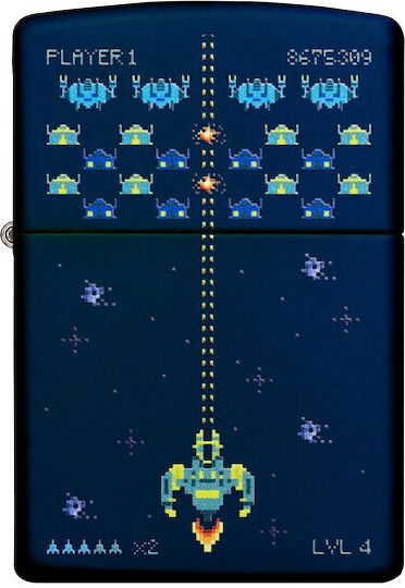 Zippo Αντιανεμικός Αναπτήρας Φλόγας Pixel Game