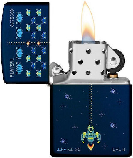 Zippo Αντιανεμικός Αναπτήρας Φλόγας Pixel Game