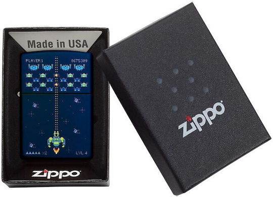 Zippo Αντιανεμικός Αναπτήρας Φλόγας Pixel Game