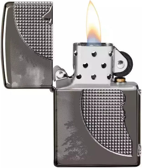 Zippo Armor Ветроустойчив Запалка с Пламък в Сив Цвят