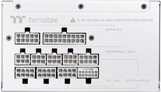 Thermaltake Toughpower GT Snow 750W White Computer Power Supply Full Modular 80 Plus Gold