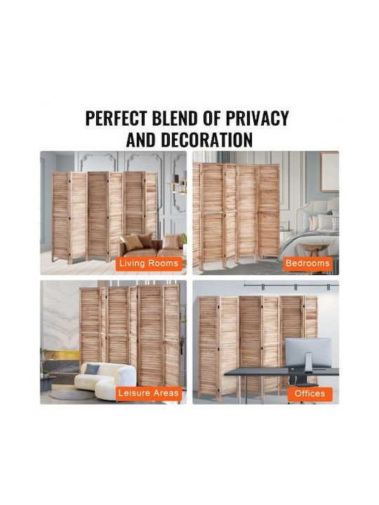 Vevor Decorative Room Divider Wooden 242x170cm