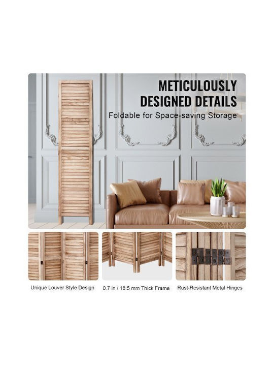 Vevor Decorative Room Divider Wooden 242x170cm