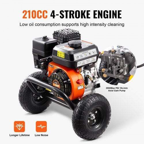 Vevor Πλυστικό Βενζίνης 210cc 7hp με Πίεση 241bar