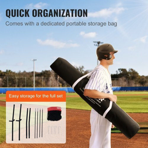 Vevor Baseball Softball Training Net 7x7 Ft Carry Bag Target Zone 77ycwpjxlw773f0nbv0