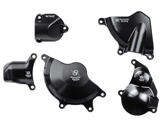Bonamici Racing Προστατευτικό Κάλυμμα Κινητήρα Μοτοσυκλέτας BMW S1000RR Μαύρο