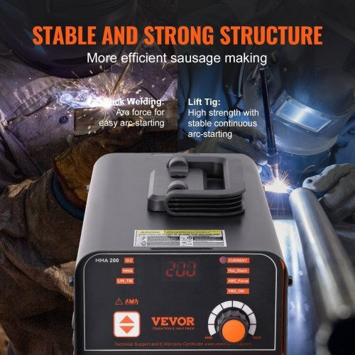 Vevor Welding Machine TIG / MMA with Maximum Welding Current 160A and Duty Cycle 20%
