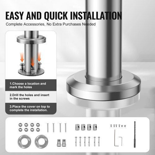 Vevor Handrails 70.9in Outdoor Steps 2 Crosses Porch Deck Bxgslzfs180cxmyzkv0