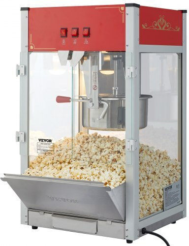 Vevor Επαγγελματική Μηχανή Pop Corn 1440W με Παραγωγή 340gr