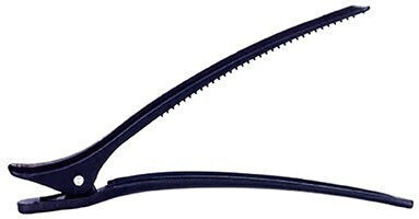 Beauty Salon Barber Carbon Clips Μαύρα Σετ 6 Τεμάχια