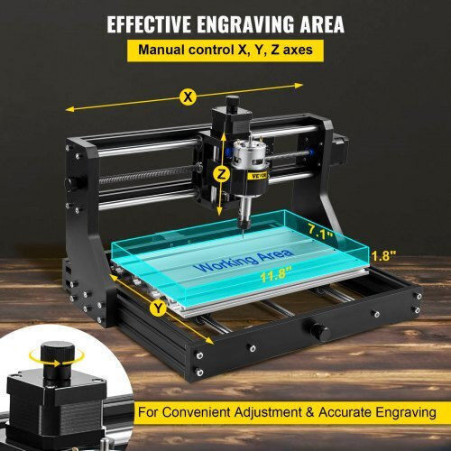 Vevor CNC Machine 3018 Pro 3 Axis Engraving Offline Controller Plastic Acrylic PVC Wood Dkj3018projck0001v2