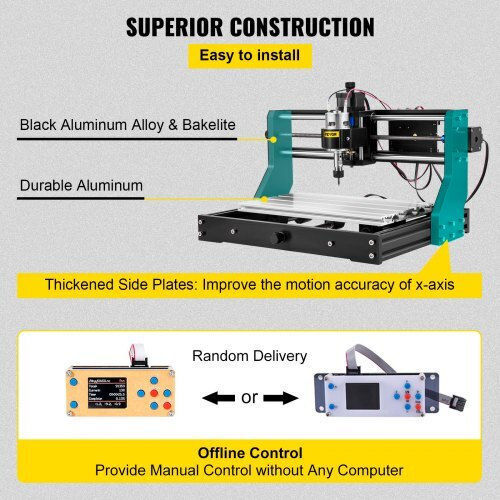 Vevor CNC Machine 3018 Pro 3 Axis Engraving Offline Controller Plastic Acrylic PVC Wood Dkj3018projck0001v2